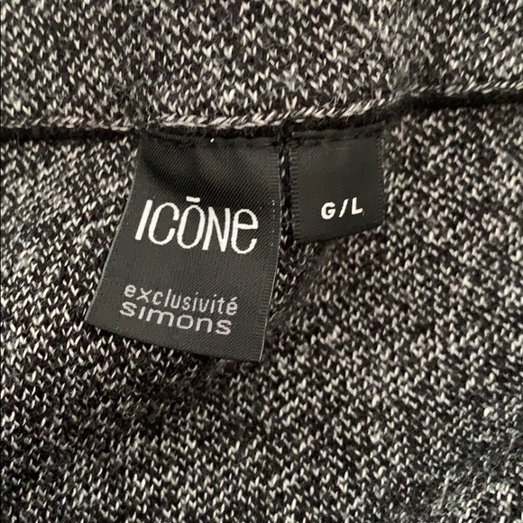 ICÔNE grey stretchy pencil skirt - Picture 3 of 4